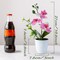 4Pcs Artificial Summer Potted Plants, Orchid Flowers Mini Potted Orchid Flowers Fake Orchids with Plastic Vase for Home Office Wedding Table Centerpiece